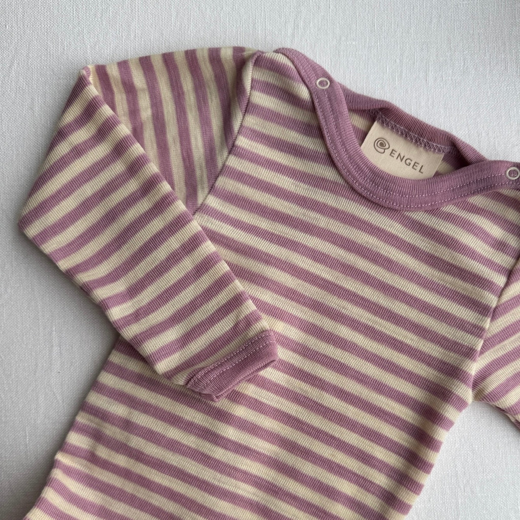 Ullbody fra Engel - rosa striper